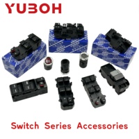 YUBOH 35760-TF0-003 Interrupteur secondaire de lève-vitre électrique pour Honda Civic 2012-2015 Fit 2009-2013 Interrupteur de lève-vitre OEM 35760TF0003