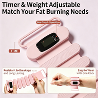 Sangle de poids ajustable en silicone écologique avec compteur intelligent pour exercices de yoga des chevilles et des pieds - Options 1,5 lb/2,5 lb/4,5 lb