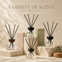 Diffuseur de parfum d'ambiance de luxe 200 ml avec bouchon en bois et flacon en verre, arôme oriental pour spa, hôtel, boutique de cadeaux, OEM, marque privée