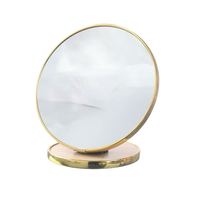 Miroir de maquillage rond avec base, miroir de maquillage en gros, miroir portable pour retouches, miroir sans distorsion