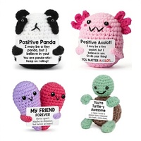 Produits transfrontaliers exclusifs : Jouets en peluche faits main au crochet, Ornements animaux créatifs (Panda, Salamandre) ; Poupées au crochet