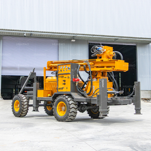 Giàn Khoan bánh xe 400m 300m 200m 100m khí nén nước giếng khoan thành phần bơm khoan đá - Product Image 3