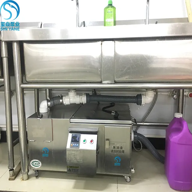 Kitchen Waste Water Automatic heating fast food KFC Grease Trap for Restaurant Home Kitchen Under Sink grease trap