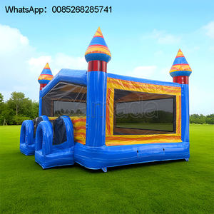 Château gonflable sur le thème de la voiture avec toboggan pour enfants, PVC durable, 6x4m, capacité 1000kg, 3-10 passagers, aire de jeux extérieure - Product Image 3