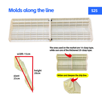Moule en béton d'angle d'avant-toit de décoration extérieure de maison en plastique ABS pour une utilisation extérieure et intérieure Coffrage durable et facile à utiliser