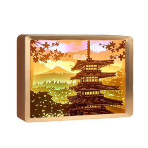 Lámpara Decorativa de Papel Tallado en 3D con Diseño de Pagoda Japonesa, Regalo Navideño, Gran Venta 2026 - Product Image 5