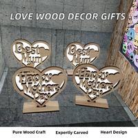 Decorazioni per la Casa di Capodanno, Scatole in Legno Intagliate al Laser con Forma Personalizzata, Regali per la Festa del Papà e della Mamma, Ornamenti da Tavolo
