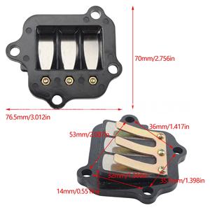 Gruppo membrana Yama ha PW80 PY80 CY80 V80 Y100 Peewee 80 completo 2 tempi ATV Dirt Bike valvola Reed alluminio bachelite - Product Image 3