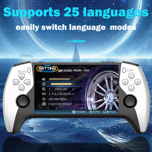 เครื่องเล่นเกมขายดี SF3500 จอ IPS 5 นิ้ว จอยสติ๊กคู่ แบตเตอรี่ 3000 มิลลิแอมป์  เกมคลาสสิคย้อนยุคขนาดเล็ก รองรับการเชื่อมต่อทีวี - Product Image 4