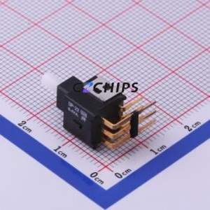 SP-22SH Push Button Switch Through hole Component (THT) Switch Single Pole Double Throw Round Plunger Right Angle Insert White - Product Image 1