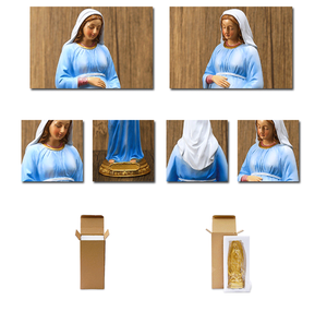 Statue de la <span class=keywords><strong>Vierge</strong></span> <span class=keywords><strong>Marie</strong></span> en Résine Classique de 21,3 cm, Notre-Dame de l'Espoir, Cadeau Religieux en Gros - Product Image 4