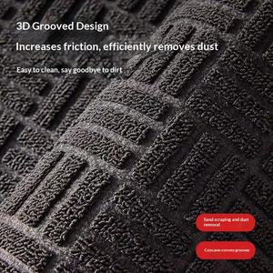 <span class=keywords><strong>Tapis</strong></span> <span class=keywords><strong>d</strong></span>'<span class=keywords><strong>entrée</strong></span> extérieur en caoutchouc <span class=keywords><strong>absorbant</strong></span>, lavable, résistant à l'usure, antidérapant, carré, simple, moderne, uni - Product Image 5