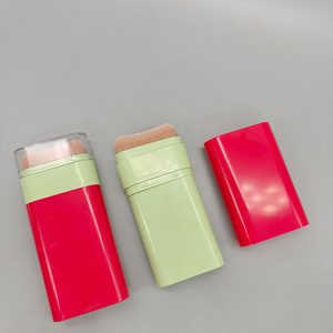 Emballage cosmétique personnalisé pour blush en poudre de 20 g, <span class=keywords><strong>tube</strong></span> vide, échantillon <span class=keywords><strong>gratuit</strong></span>, <span class=keywords><strong>tube</strong></span> de parfum solide, <span class=keywords><strong>tube</strong></span> de blush crémeux, PE HDPE PET - Product Image 4