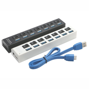 7 En 1 puerto Led <span class=keywords><strong>escritorio</strong></span> divisor de alta velocidad <span class=keywords><strong>PC</strong></span> datos Usb3.0 Por Hub adaptador estación de acoplamiento de carga 3,0 Usb Hubs en <span class=keywords><strong>escritorio</strong></span> para - Product Image 4