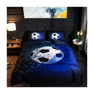 Wholesale 3pcs Polyester <strong>Bedding</strong> Set Sports Series Customization Designs Duvet Cover Set with 2pcs Pillowcase - Product Image 2