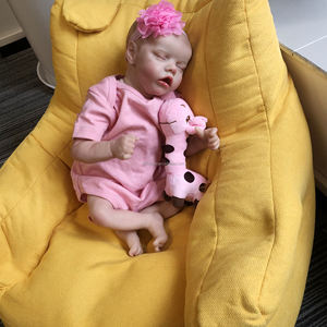 Kit de Muñeca <span class=keywords><strong>Reborn</strong></span> de 18 Pulgadas, Gemelos, Moldes, Vinilo Suave al Tacto, Pintada, Muñeca Recién Nacida, Mini Juguete Suave con Ropa Intercambiable - Product Image 6