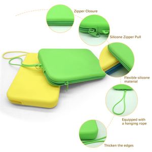 High Quality Waterproof Silicone Cosmetic Toiletry <b>Bag</b> Coin Purse <b>Brush</b> Pouch Custom Logo <b>Makeup</b> Home Decor Style - Product Image 6
