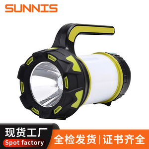 Portable Led Searchlight Rechargeable With Side <b>Light</b> For Camping <b>Emergency</b> Use - Product Image 2