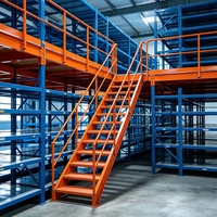 Plateforme de mezzanine modulaire sur mesure, robuste et anti-corrosion, pour optimiser l'espace d'entreposage et les rayonnages d'usine