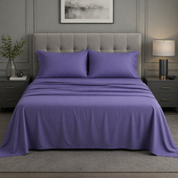 Ensemble de draps de lit rafraîchissants en viscose de bambou 100% naturel, literie soyeuse écologique