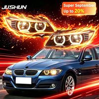 Fabricant de phares LED JUSHUN pour BMW Série 3 E90 05-12, mise à niveau des phares style Angel Eyes, phares bicolores