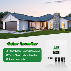 Onduleurs solaires domestiques de grande taille 15 kW 20 kW 25 kW avec stockage d'énergie hybride sur réseau et protection contre les surcharges triphasées - Product Image 2