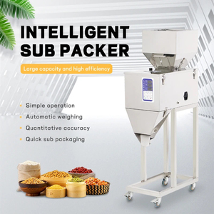 Remplisseuse semi-automatique à vis sans fin pour poudre de noix, granulés et aliments, avec pesage sous vide et emballage en carton - Product Image 4