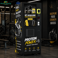 Máquina Expendedora Inteligente GJ711 de Café Frío y Caliente y Batidos de Proteínas, Dispensador de Bebidas de Proteína en Polvo Fresca