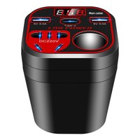 Araba Kamyon 12V/24V 220V Araç İnvertörü Dönüştürücü Soket Tipi Şarj Cihazı Çakmak Güç Modeli Mini