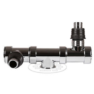 Siphon de sol moderne et simple électroplaqué à trois voies pour <span class=keywords><strong>machine</strong></span> à <span class=keywords><strong>laver</strong></span> avec séparateur d'eau anti-odeur pour égout de salle de bain - Product Image 4