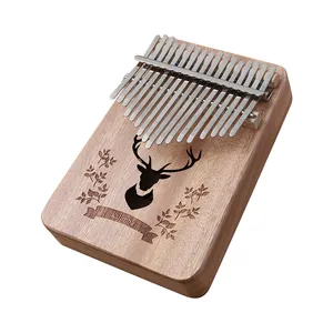 Đàn Kalimba 17 Phím Cho Người Mới Bắt Đầu, Đồ Chơi Nhạc Cụ Bằng Gỗ Gụ