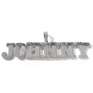 UWIN Hip-hop personalizzato corona di grandi dimensioni di Throns lettera <span class=keywords><strong>nome</strong></span> 5A CZ ciondolo di diamante da uomo - Product Image 3