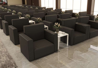 Chaise moderne commerciale de sofa de conférence de cuir véritable dans plusieurs couleurs pour l'usage d'hôtel et de villa