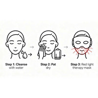 Nouveau Masque LED pour les Yeux, Masque Facial LED, Appareil de Beauté, Patch LED pour les Yeux, Masque de Massage LED pour les Yeux