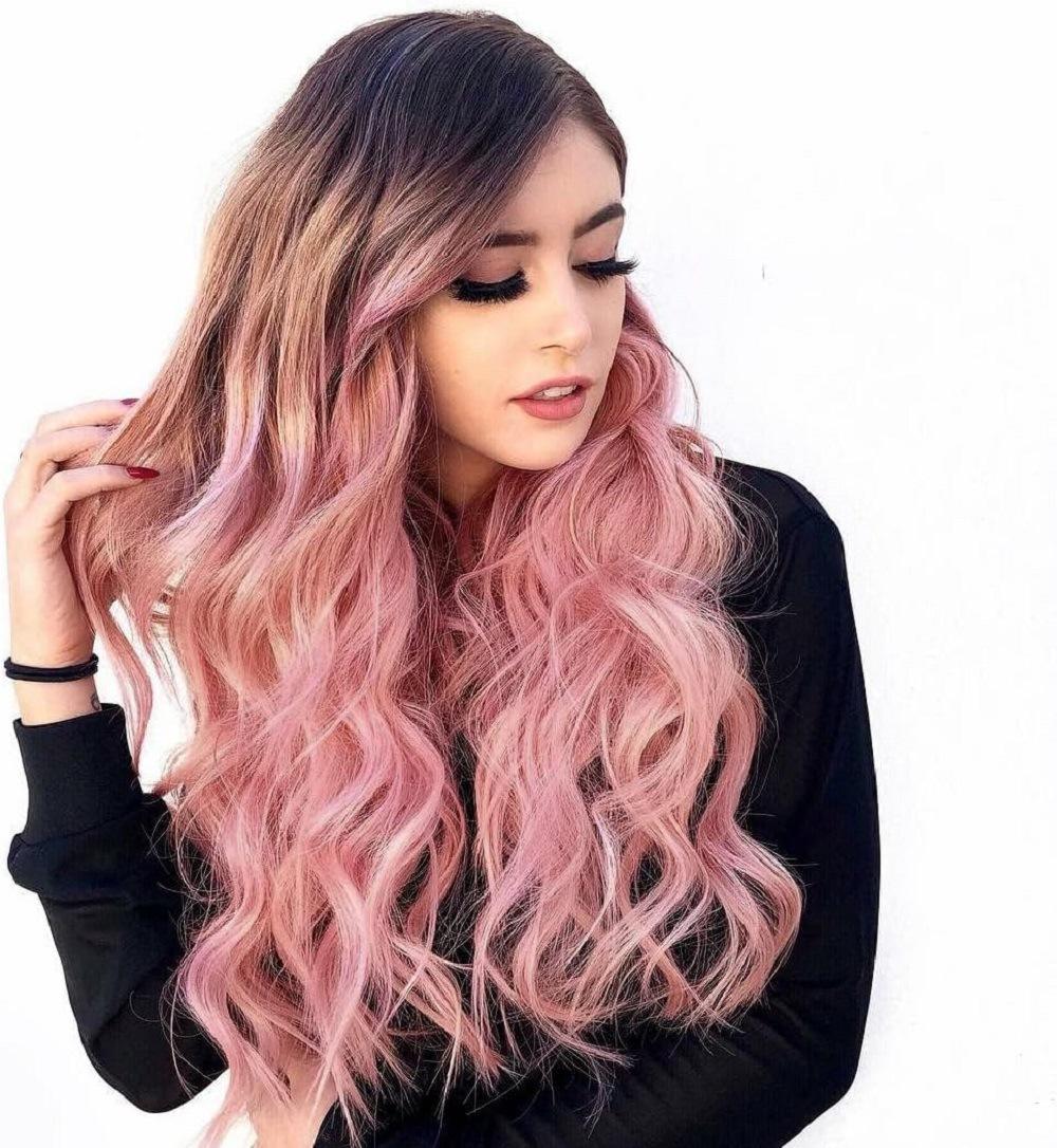 Cute Human Hair Wigs Pink Shop Our Hot Sale Pink Wig With Gradient