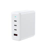 Pengisi Daya Cepat Dual-Port Gallium Nitride 100W USB-C/USB-A Berkualitas Tinggi untuk Tablet, Ponsel, Laptop 220V EPR