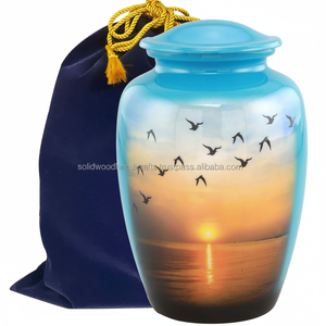 โกศบรรจุอัฐิคุณภาพดีที่สุดสำหรับผู้ใหญ่ โกศศพสำหรับชายและหญิง โกศตกแต่ง โกศฝังศพ โกศทำมือ ราคาประหยัด - Product Image 1