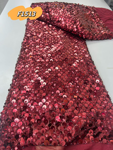 Tissu de dentelle de luxe <span class=keywords><strong>transparent</strong></span> en <span class=keywords><strong>tulle</strong></span> 100 % polyester avec broderie de perles et de sequins pour mariée, collection 2026, motif royal - Product Image 6
