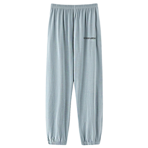 High Quality Women's 100% Cotton Comfortable Pyjamas Pants Jogger Style Soft Breathable Elastic Waist Summer Autumn <b>Spring</b> - Product Image 1