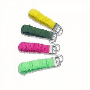 Llavero de satén con diseño personalizado, accesorios elásticos para el cabello con llavero - Product Image 2