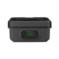 Diseño OEM Gran capacidad 1.2L Inalámbrico Alimentado por USB Contenedor de alimentos Fiambrera eléctrica de calentamiento rápido de un toque
