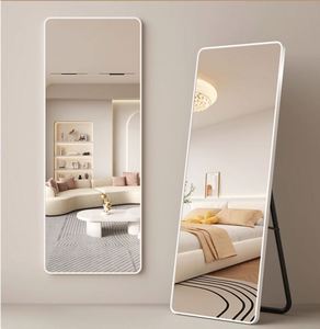 Perchero de espejo de longitud completa multifuncional de tendencia 2025, muebles de dormitorio personalizados, aluminio contemporáneo - Product Image 3