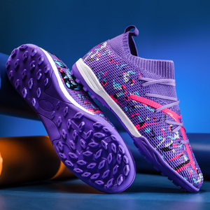 Logotipo personalizado fútbol Spikes Hombre mujer adulta estudiantes uso al aire libre <span class=keywords><strong>de</strong></span> zapatos <span class=keywords><strong>de</strong></span> fútbol <span class=keywords><strong>de</strong></span> entrenamiento profesional transpirables antideslizantes - Product Image 5