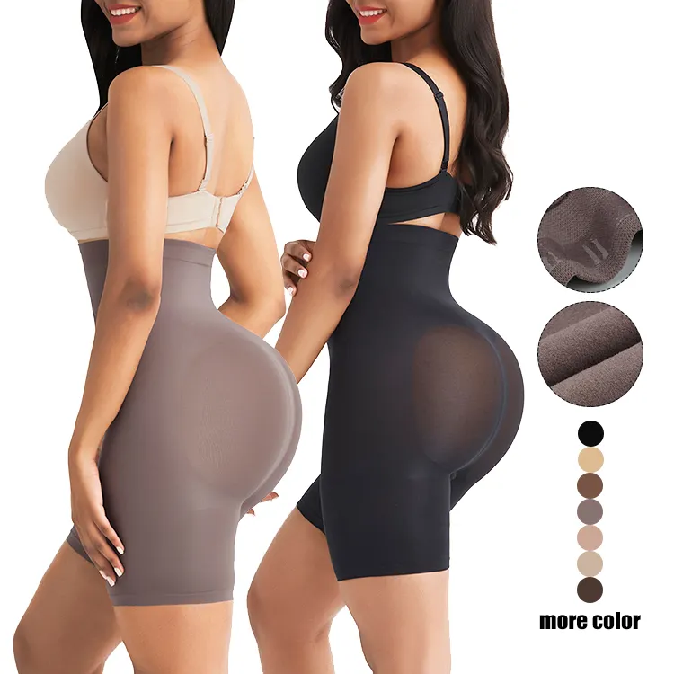 Faja moldeadora de cintura alta sin costuras para mujer, nuevo diseño, Control de barriga, Realzador de cadera, moldeador de cuerpo, 2020