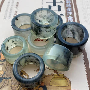 แหวนสวมนิ้วหยกหมึก<span class=keywords><strong>หยก</strong></span>จาก Xiuyan สำหรับผู้ชายและผู้หญิง - Product Image 4