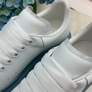 Zapatillas Deportivas de Plataforma Unisex de Diseño de Lujo, Blancas, de Malla, con Cordones, Gruesas, para Caminar, MQqueen - Product Image 2