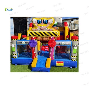 Spider siêu heros người đàn ông Inflatable thư bị trả lại nhà lâu đài Bouncer nhảy Combo với trượt cho trẻ em và người lớn - Product Image 4