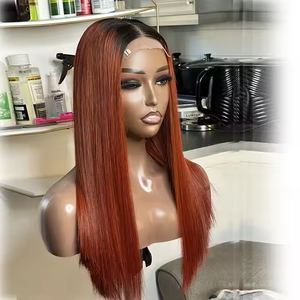 18 20 22 24 26 28 30 بوصة 1b/اللون البني أومبير 5x5 لاصق Hd الدانتيل إغلاق الخام الفيتنامية العظام مستقيم الشعر البشري الباروكات - Product Image 3