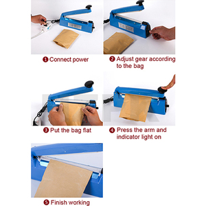 <span class=keywords><strong>Selladora</strong></span> <span class=keywords><strong>de</strong></span> Impulso Manual para Plástico PFS-200 / <span class=keywords><strong>Selladora</strong></span> <span class=keywords><strong>de</strong></span> Impulso para Bolsas <span class=keywords><strong>de</strong></span> Plástico / <span class=keywords><strong>Selladora</strong></span> <span class=keywords><strong>de</strong></span> Impulso <span class=keywords><strong>de</strong></span> 8' 200mm - Product Image 3