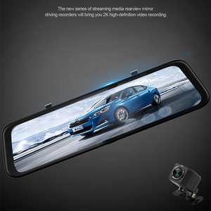 Rückspiegel Auto kamera Video recorder 2K Dual <span class=keywords><strong>Lens</strong></span> Dvr Dash Cam 12 Zoll Touch Stream Medien Rückspiegel Auto Dash Kamera - Product Image 5